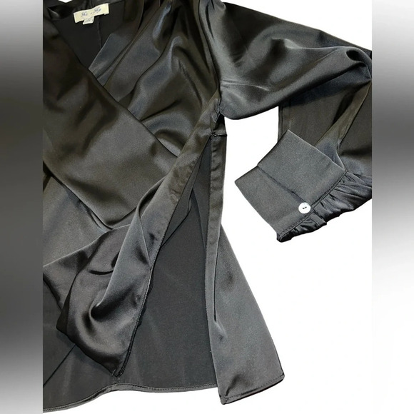 She + Sky Black Blouse Dressy - Picture 7 of 8
